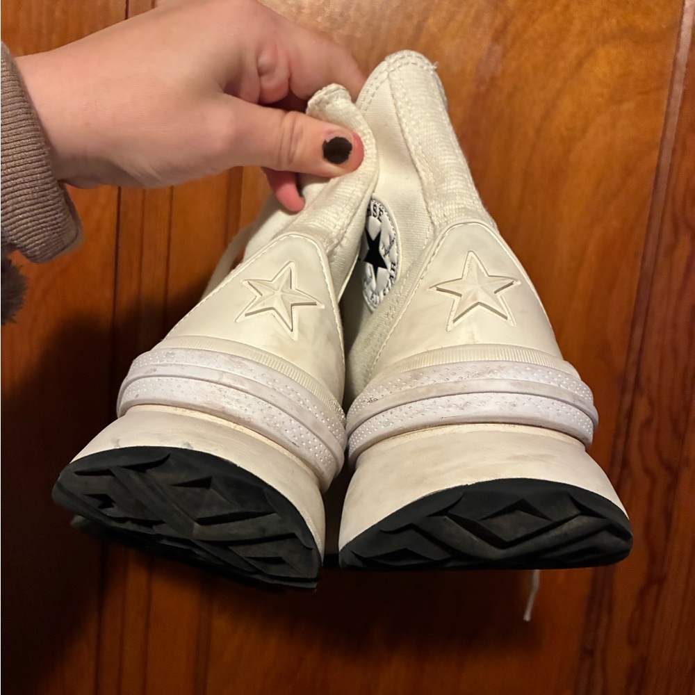 Converse Run Star Legacy Cream High-Top Sneakers - Picture 6 of 6